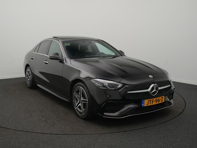 Mercedes-Benz C-KLASSE 300 e AMG Line - RIJKLAARPRIJS - Elektrisch Glazen Schuif-/Kanteldak - 360 graden Camera - Head-Up Display