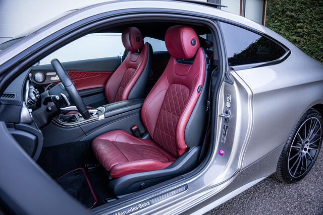 Mercedes-Benz C-KLASSE Coupé 300 AMG Premium+|Pano|Luchtvering|Burmester|Designo-interior|360°|Org.NL|1e eig.|Dealer-onderhouden