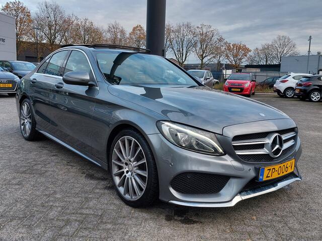 Mercedes-Benz C-KLASSE 200 184pk Automaat Sport Edition AMG | Navi | Clima | Cruise | Lederen Bekleding | Led Koplampen | Panorama Schuifdak | Pdc V+A+Assist+Camera | 19''lm