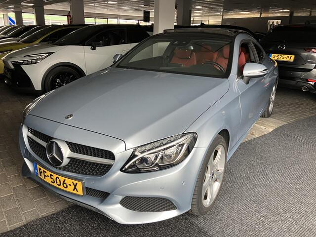 Mercedes-Benz C-KLASSE Coupé 180 Premium , Automaat, Rood Leder, Camera, Schuif/Kanteldak, Cruise, Navi, Clima, LMV 18 Inch, PDC, Bluetooth