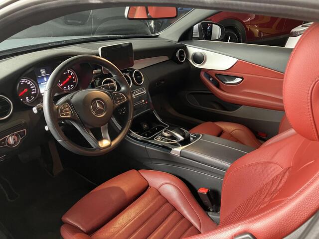 Mercedes-Benz C-KLASSE Coupé 180 Premium , Automaat, Rood Leder, Camera, Schuif/Kanteldak, Cruise, Navi, Clima, LMV 18 Inch, PDC, Bluetooth