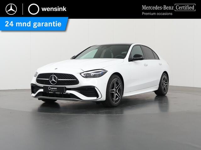 Mercedes-Benz C-KLASSE 180 Business Solution AMG | AMG line Plus | Panoramaschuifdak | Nightpakket | 360 Camera | Head-Up Display |