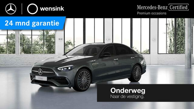 Mercedes-Benz C-KLASSE 200 AMG Line | Night | Memory | Multispaaks velgen | Burmester | Panoramadak | Stoelverwarming |