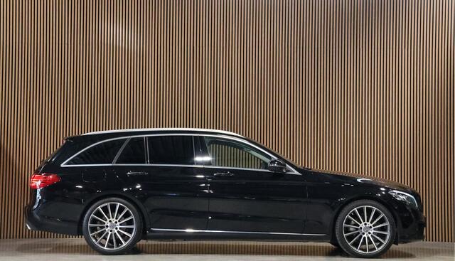 Mercedes-Benz C-KLASSE Estate 180 Avantgarde | Inc BTW | Head-Up | Stoelverwarming | CarPlay | Lederen bekleding | 19'' AMG velgen | Cruise control | F1 Flippers | Nieuwe APK | Dealer onderhouden | Facelift model