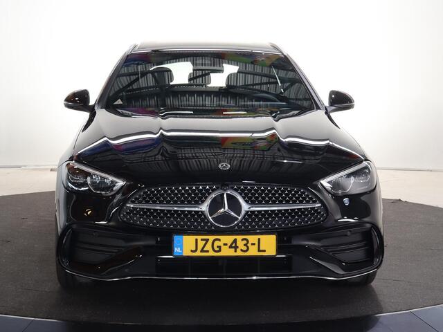 Mercedes-Benz C-KLASSE Estate 300e Business Solution AMG | Panoramaschuifdak | Dodehoekassistent | Memorypakket | 360° camera | Stoelverwarming |