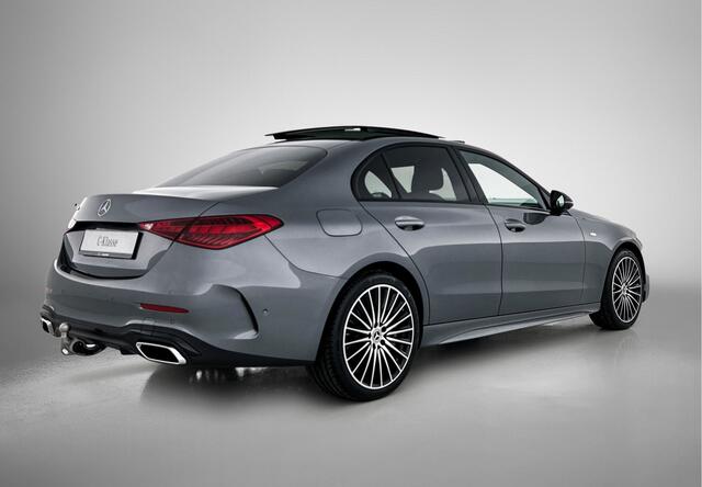 Mercedes-Benz C-KLASSE 300 e Business Solution AMG | Trekhaak | Middenconsole metaalstructuur | Nightpakket | Panoramaschuifdak | Smartphone integratie | Inclusief 24 maanden Mercedes-Benz Certified garantie voor Europa.