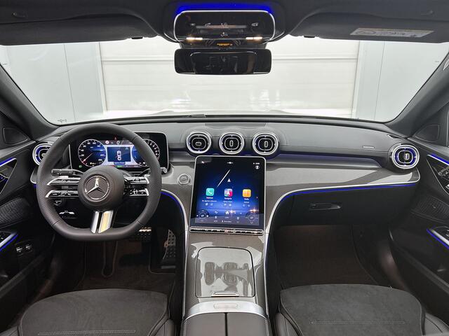 Mercedes-Benz C-KLASSE 300 e Business Solution AMG | Trekhaak | Middenconsole metaalstructuur | Nightpakket | Panoramaschuifdak | Smartphone integratie | Inclusief 24 maanden Mercedes-Benz Certified garantie voor Europa.