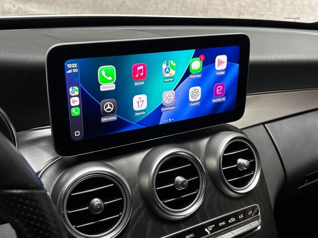 Mercedes-Benz C-KLASSE 160 AMG Sport Automaat (VIRTUAL COCKPIT, APPLE CARPLAY, GROOT NAVI, LEDER/ALCANTARA, CAMERA, SPORTSTOELEN, STOELVERWARMING, GETINT GLAS, NIEUWSTAAT)