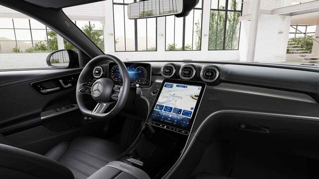 Mercedes-Benz C-KLASSE 300e Business Solution AMG | Matrix Led | Panoramaschuifdak | Nightpakket | | Stoelverwarming | Dodehoekassistent |