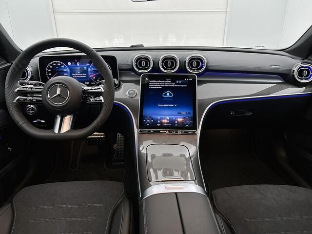 Mercedes-Benz C-KLASSE Estate 180 Business Solution AMG | Comfortpakket Plus | Nightpakket | Middenconsole metaalstructuur | Trekhaak | Panoramaschuifdak | DISTRONIC | 360° camera | Smartphone integratie | GUARD 360° Plus |