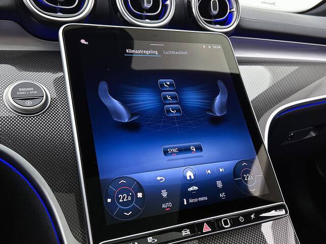 Mercedes-Benz C-KLASSE Estate 180 Business Solution AMG | Comfortpakket Plus | Nightpakket | Middenconsole metaalstructuur | Trekhaak | Panoramaschuifdak | DISTRONIC | 360° camera | Smartphone integratie | GUARD 360° Plus |