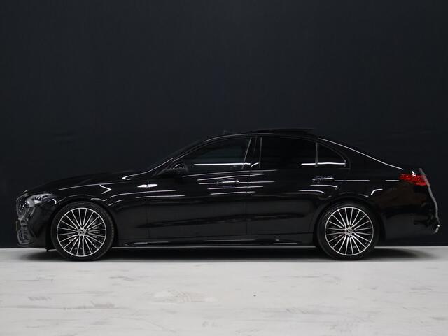 Mercedes-Benz C-KLASSE 200 Launch Edition AMG Line [SCHUIFKANTELDAK, BURMESTER, HEAD-UP, SFEERVERLICHTING, MEMORY SEATS, 360 CAMERA, STOELVERWARMING, ADAPTIVE CRUISE, VOL LEDER, CLIMATE, NIEUWSTAAT]
