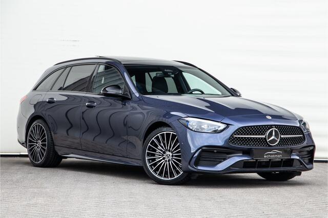 Mercedes-Benz C-KLASSE Estate 300 e AMG Nightpakket, Pano, Carplay, Hybrid 2023
