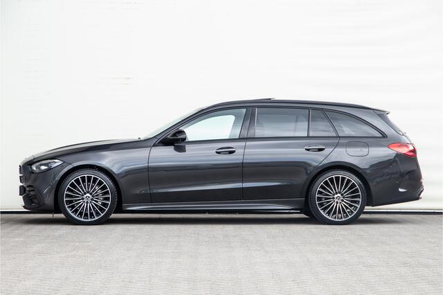Mercedes-Benz C-KLASSE Estate 300 e AMG Nightpakket, Pano, Distronic, Trekhaak, Carplay, Hybrid 2023