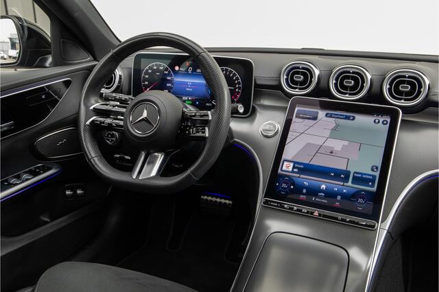 Mercedes-Benz C-KLASSE Estate 300 e AMG Nightpakket, Pano, Distronic, Trekhaak, Carplay, Hybrid 2023