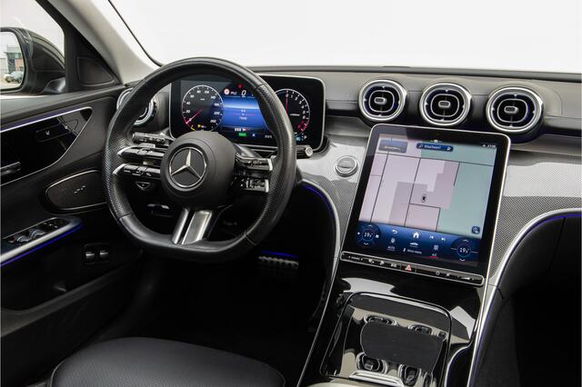 Mercedes-Benz C-KLASSE Estate 300 e AMG Premium, Massage, Distronic, Pano, Trekhaak, Carplay, Hybrid 2023