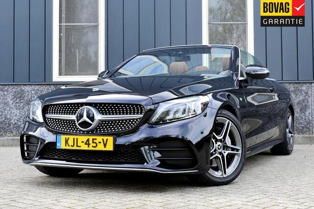 Mercedes-Benz C-KLASSE Cabrio 200 Premium Plus Pack AMG-Line Rijklaarprijs-Garantie Nek verwarming Leder Navigatie Airco Camera Led