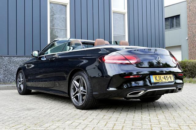 Mercedes-Benz C-KLASSE Cabrio 200 Premium Plus Pack AMG-Line Rijklaarprijs-Garantie Nek verwarming Leder Navigatie Airco Camera Led