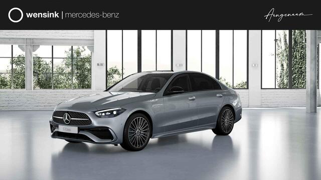 Mercedes-Benz C-KLASSE 300e Business Solution AMG | AMG Line Premium Plus | Nightpakket | Trekhaak | Burmester | 360° camera | Panoramaschuifdak |