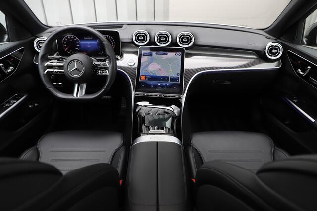 Mercedes-Benz C-KLASSE 300e AMG | 313PK | Pano | Head-up | Keyless-go | Memory | Leder | Digital-light | Stoelverw. | Sfeerverlichting | 2022.