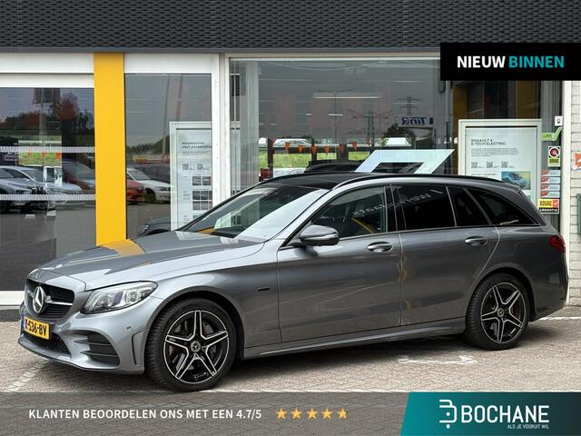 Mercedes-Benz C-KLASSE Estate 300 e Business Solution AMG | NAP | Panoramadak | Trekhaak afneembaar | Navigatie | 360 graden Camera | Stoelverarming |