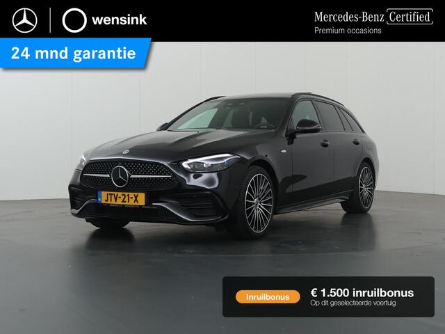Mercedes-Benz C-KLASSE Estate 300e Business Solution AMG | Night | Panoramadak | Rij-assistentie Plus | Burmester | Digital Light | Sfeerverlichting | Memory stoelen |