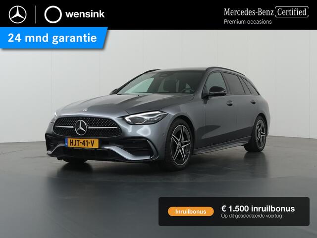Mercedes-Benz C-KLASSE 180 Estate 180 Star Edition AMG Line | Panoramadak | Nightpakket | Memorypakket | Apple Car Play | Guard 360