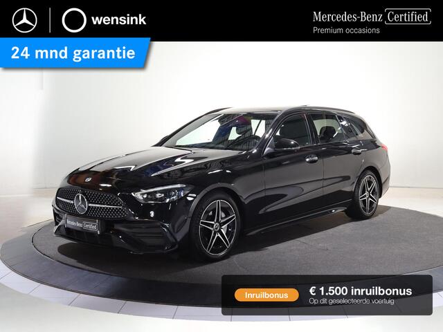 Mercedes-Benz C-KLASSE Estate 180 Business Solution AMG | Panoramadak | Keyless | Night pakket | Memory stoelen | Stoel verwarming |