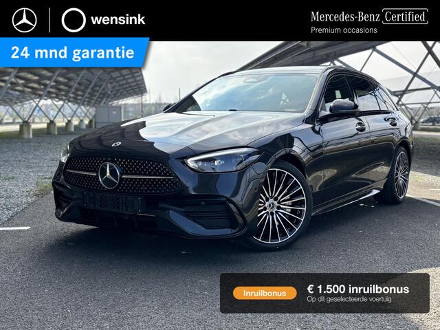 Mercedes-Benz C-KLASSE 180 Star Edition AMG Line | Panoramadak | Memory stoelen | 360 camera | Digital light | Sfeerverlichting |