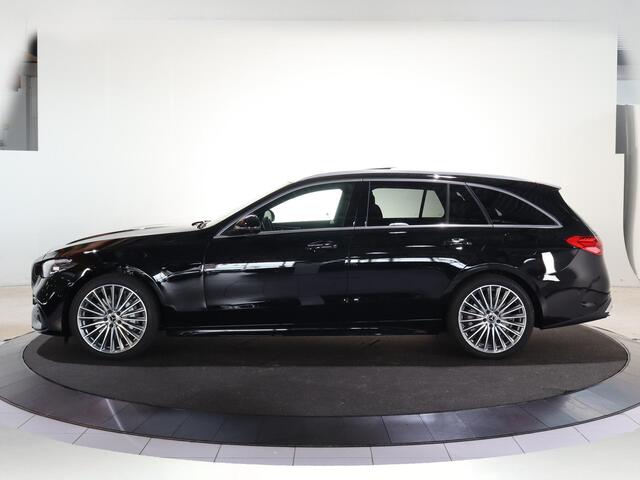 Mercedes-Benz C-KLASSE Estate 300e Business Solution AMG | 13-7-2026 Beschikbaar | Panoramaschuifdak | Dodehoekassistent | Memorypakket | 360° camera | Stoelverwarming |