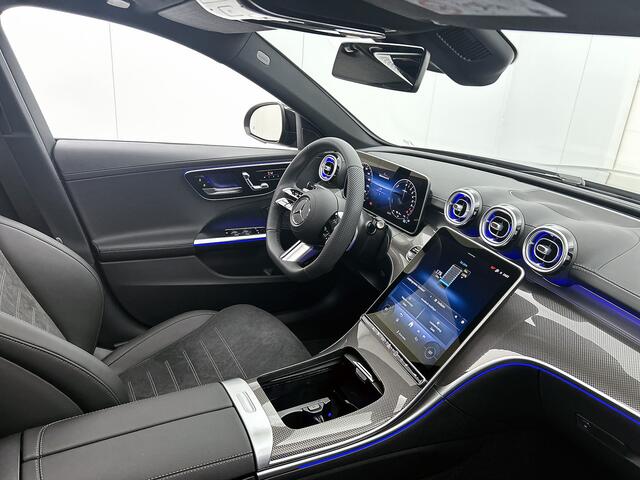 Mercedes-Benz C-KLASSE Estate 300 e 140 Years Edition | Comfortpakket Plus | Nightpakket | Parkeerpakket met 360°-camera | Trekhaak | Middenconsole metaalstructuur | GUARD 360° Plus | Panoramaschuifdak | Warmtewerend, donkergetint glas | 19" multispaaks lichtmetalen AMG-velgen