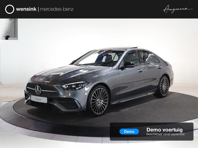 Mercedes-Benz C-KLASSE 180 Business Solution AMG | Night | Panoramadak | Trekhaak | Memory stoelen | Sfeerverlichting | Digital light | 19" Multispaaks |