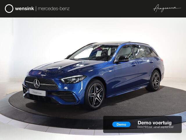 Mercedes-Benz C-KLASSE Estate 300e Business Solution AMG | Panoramaschuifdak | Night | Trekhaak | 360° camera | DISTRONIC