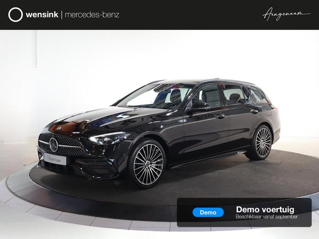 Mercedes-Benz C-KLASSE Estate 300e Business Solution AMG | Panoramaschuifdak | Rijassistentiepakket Plus | Trekhaak | Burmester | DIGITAL LIGHT | Night