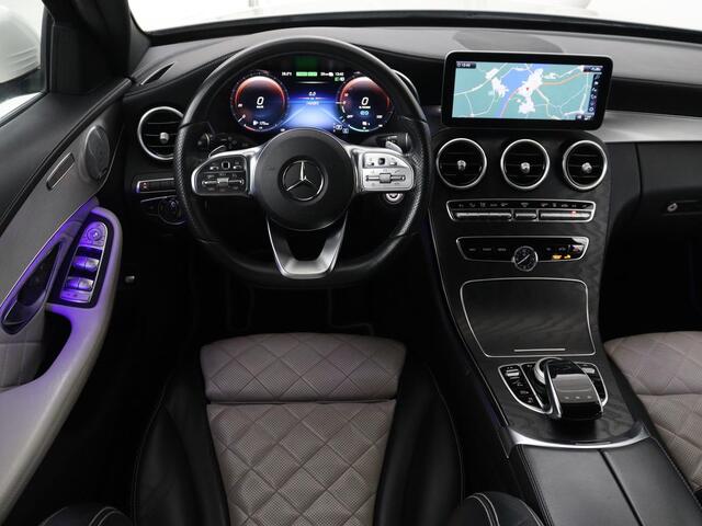 Mercedes-Benz C-KLASSE Estate 300 e Business Solution AMG Limited | Panoramadak | Leder Exclusief | Burmester Surround | Stoelverwarming | Camera | Carplay | Dodehoek detectie | Navigatie | Full LED