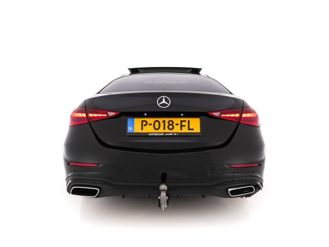 Mercedes-Benz C-KLASSE 180 AMG Line (INCL-BTW) *PANO | LEATHER | FULL-LED | HEATED-SPORTSEATS | DIGI-COCKPIT | BLINDSPOT | CAMERA | DAB | AMBIENTLIGHT | SHIFTPADDLES | PRIVACY-GLASS | ECC | PDC | CRUISE | CARPLAY | 18''ALU*
