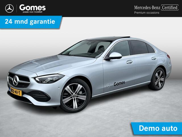 Mercedes-Benz C-KLASSE 300 e Business Line | Panoramadak | Donkergetint Glas Achter | Apple CarPlay | Android Auto | Sfeerverlichting | Stoelverwarming | Parkeersensoren | Achteruitrijcamera | Elektrisch Inklapbare Buitenspiegels