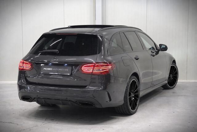 Mercedes-Benz C-KLASSE Estate 300 e Business Solution AMG | Panoramadak | Stoelverwarming | 360 Camera | Dodehoekdetectie | Cruise Control | Apple Carplay | Navigatie | Trekhaak | DAB | Ambiance Verlichting | Multibeam