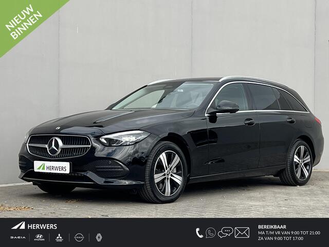 Mercedes-Benz C-KLASSE Estate 300 e Luxury Line / Dealer onderhouden / 1.800 kg elektrische trekhaak / Elektrische stoelen & Achterklep / Navi / Apple Carplay Android / 17" LM wielen /