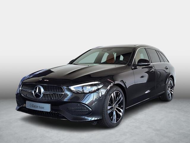 Mercedes-Benz C-KLASSE Estate 180 | Panoramadak | Bruin leder | Privacy Glas Achter | Sierdelen Lindehout Antraciet | Apple CarPlay | Android Auto | Elektrisch Verstelbare Voorstoelen + Memory