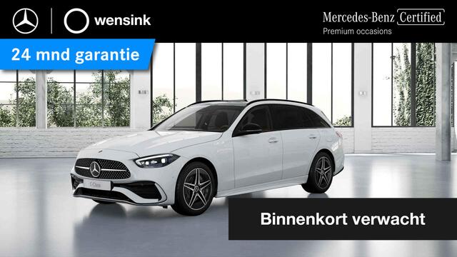 Mercedes-Benz C-KLASSE Estate 300 e AMG Line | Night | Panoramadak | Trekhaak | Headup | Rijassistentiepakket Plus |