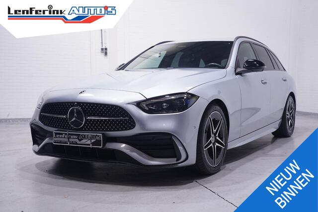Mercedes-Benz C-KLASSE Estate 200 Launch Edition AMG Line NAP 1e eigen. nw.prijs:63750.- Navigatie premium-pack wegklapbare-trekhaak electrische-achterklep electrisch verstelbare voorstoelen met memo private-glas ECC led-verlichting ACC 360-camera DAB-ontvangst kevlar-inlegdele