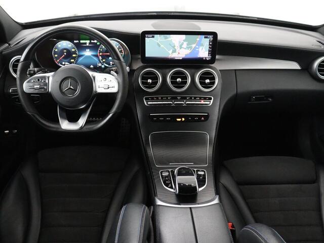 Mercedes-Benz C-KLASSE Estate 300 e Business Solution AMG Limited | SOH 86,1% | Panoramadak | Trekhaak | 360 Camera | Stoelverwarming | Cruise control | Navigatie | Climate control | Bluetooth | DAB+ | Carplay | Sfeerverlichting |