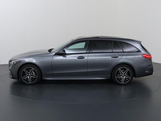 Mercedes-Benz C-KLASSE Estate 300 e AMG Line | Night | Panoramadak | Sfeerverlichting | Alarm | Stoelverwarming | Achteruitrijcamera |