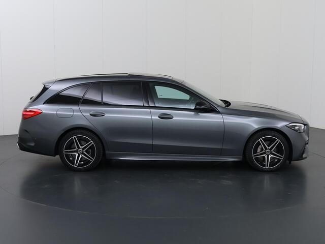 Mercedes-Benz C-KLASSE Estate 300 e AMG Line | Night | Panoramadak | Sfeerverlichting | Alarm | Stoelverwarming | Achteruitrijcamera |