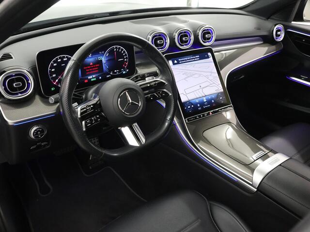 Mercedes-Benz C-KLASSE Estate 300 e AMG Line | Night | Panoramadak | Sfeerverlichting | Alarm | Stoelverwarming | Achteruitrijcamera |