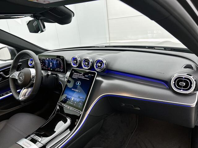 Mercedes-Benz C-KLASSE 300 e Business Solution Luxury | Winterpakket | Trekhaak | Warmtewerend, donkergetint glas | Panoramaschuifdak | GUARD 360° Plus | 18 inch vijf-dubbelspaaks lichtmetalen velgen |
