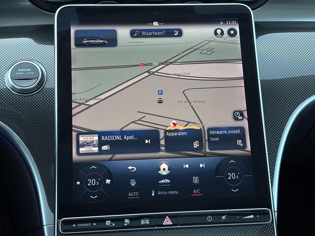 Mercedes-Benz C-KLASSE Estate 300 e AMG Line | Panoramadak | Stoelverwarming | Cruise Control Adaptief | MBUX Navigatie | Achteruitrijcamera | Parkeersensoren | LED Koplampen | Elektrische Achterklep | Plug-in Hybrid (PHEV)
