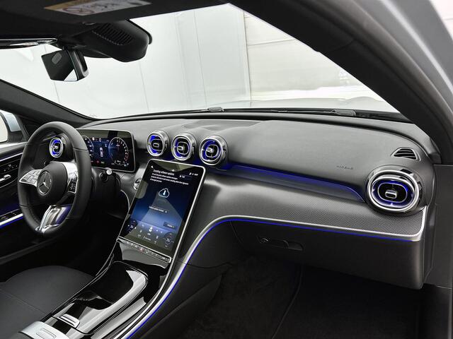 Mercedes-Benz C-KLASSE 300 e Business Solution Luxury | Winterpakket | Trekhaak | Panoramaschuifdak | Warmtewerend, donkergetint glas | GUARD 360° Plus | 18 inch vijf-dubbelspaaks lichtmetalen velgen |