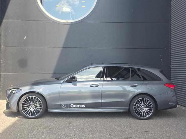Mercedes-Benz C-KLASSE Estate 300 e Business Solution AMG | Night Pakket | Comfort Pakket Plus | Panoramadak | Burmester 3D Surround | 360° Camera | Dodehoekassistent | Verkeersbordenassistent | DIGITAL LIGHT | Elektrisch Verstelbare Stoelen + Memory | Stoelverwarming | Sfeerverlichting | Apple CarPlay | Android Auto | Elektrische Achterklep | Elektrisch Inklapbare Buitenspiegels | Parkeersensoren